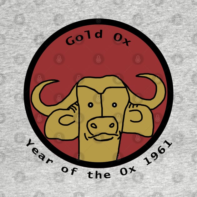 Year of the Gold Ox 1961 by ellenhenryart